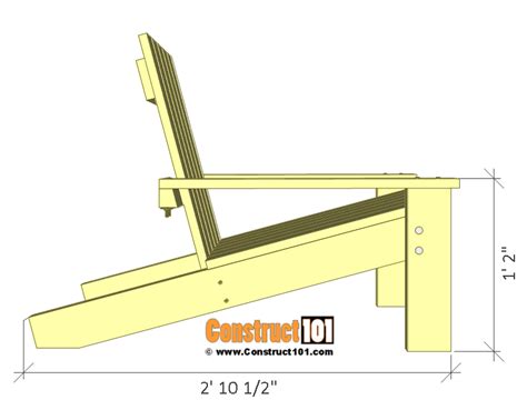 Simple Adirondack Chair Plans Diy Step By Step Project Construct101