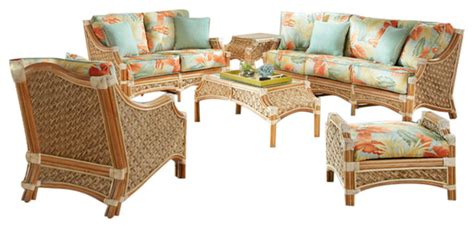 Mauna Loa 6-Piece Living Room Furniture Set in Natural ...
