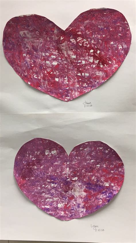 Marble Painted Hearts With The 2s Painted Hearts Marble Painting
