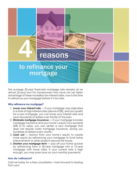 You are able to take cash out of your home, lower your interest. FARM: 4 reasons to refinance your mortgage | first tuesday ...