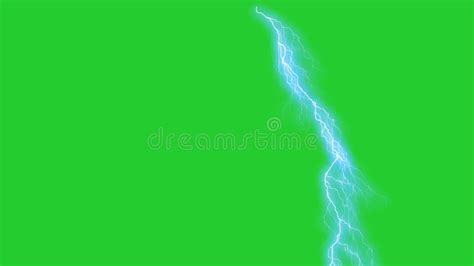 Thunderstorm On Green Screen Background Stock Footage Video Of