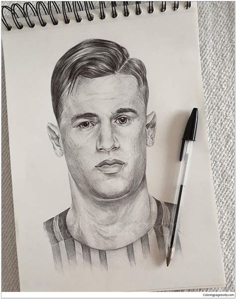 Kevin De Bruyne Colouring Pages