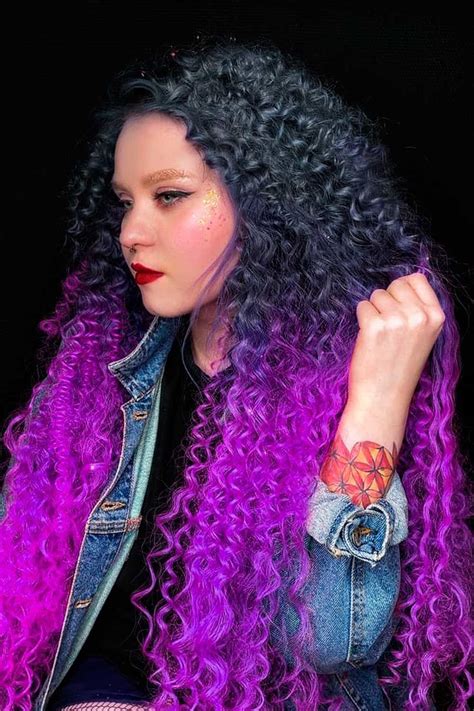 35 Unique Purple And Black Hair Combinations