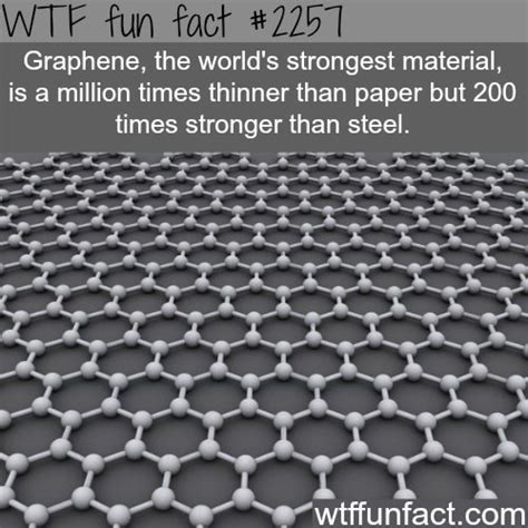 Wtf Fun Fact 2251 Graphene The Worlds Strongest Material Is A