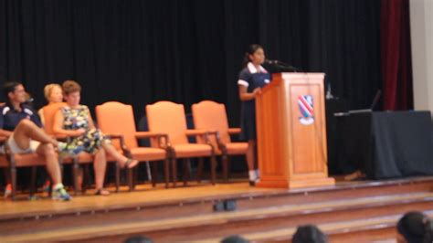 Grade 7 Farewell Assembly Thejal Bhoola Speaking On Behalf Of The