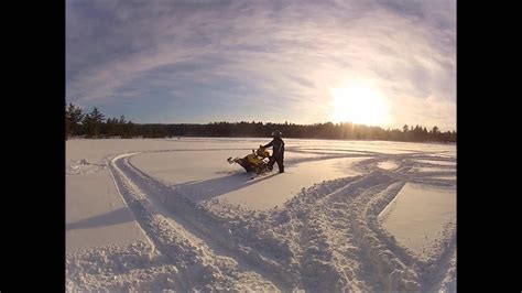 Snowmobile Carving Rookie Youtube