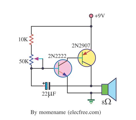 Simple Tone Oscillator 22mf Capacitor All About Circuits
