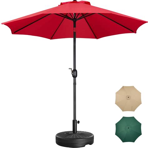 Yaheetech 9ft Market Umbrella With 8 Ribs Tilt And 20 Patio Umbrella