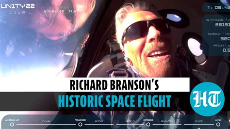 Watch Richard Bransons Trip To Edge Of Space In Virgin Galactics