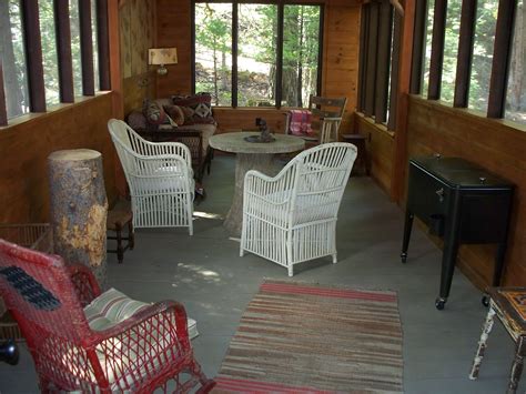 Restored Interior Of 1923 Cabin Screened Sleeping Porch El Dorado