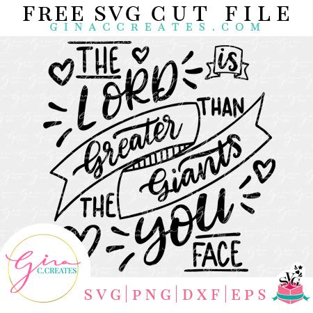 Contribute to jonathantneal/svg4everybody development by creating an account on github. The Lord is Greater than the Giants you face Free SVG Cut ...