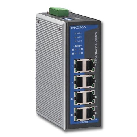 Moxa Industrial Unmanaged Ethernet Switch With 8 Ports Commswest