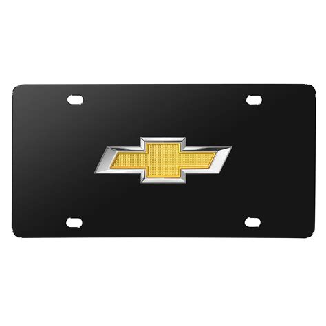 Chevrolet Gold Bowtie 3d Logo Black