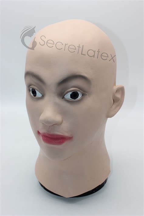 Latex Female Mask Fancy Cross Dress Transgender Rubber Doll Trans Lady