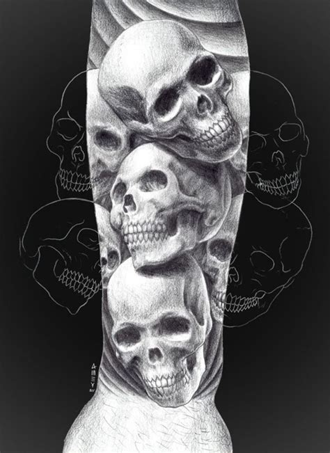 Pin On Skull Sleeve Tattoos
