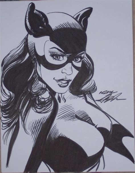Catwoman By Neal Adams Comic Art Batman Overload