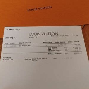 Louis Vuitton Receipt Template Louis Vuitton Receipts Nutemplates
