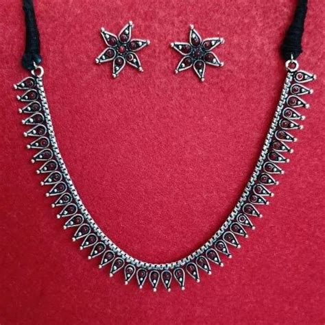 Black Oxidized Jewellery Necklace Set At Rs 175set In Mumbai Id