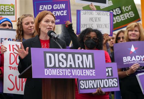 Julianne Moore Speaks At Disarm Domestic Violence Rally Outside Supreme