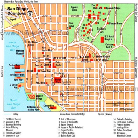 San Diego Hotel Map Downtown