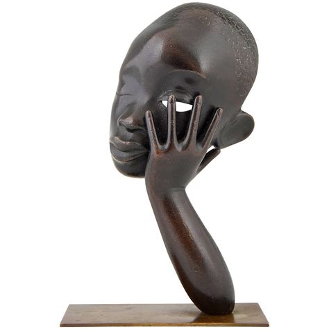 Bronze Head Of An African Woman By Hagenauer Vienna For Sale At 1stdibs