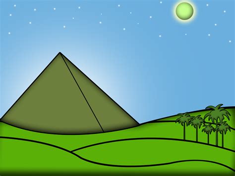 How To Draw The Egyptian Pyramids 5 Steps With Pictures