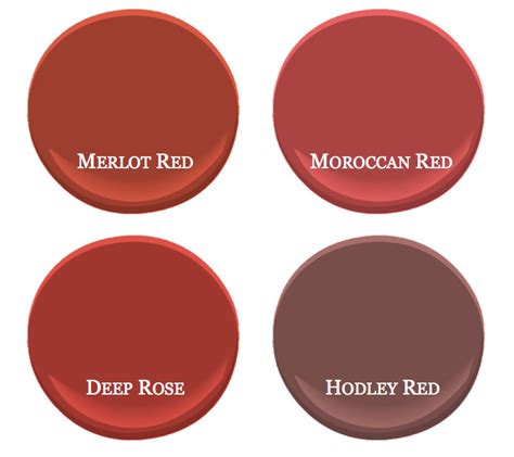 Benjamin Moores Bestselling Red Paint Colors Red Paint Colors