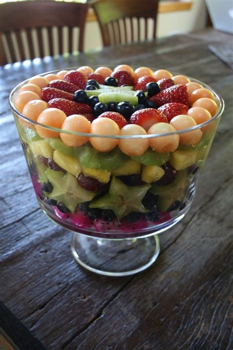 Layered Fruit Salad Perfect For Australia Day Trifle Bowl Recipes