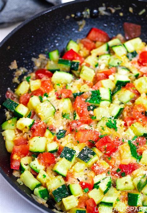 Sauteed Zucchini And Tomatoes Low Carb Spark