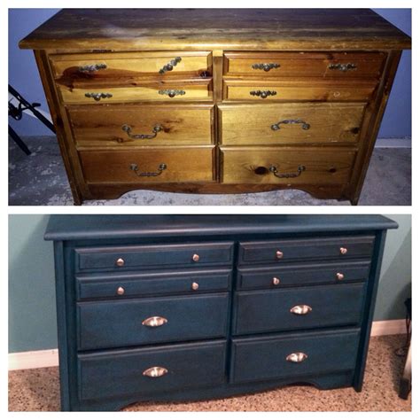 Before And After Refinished Dresser Dresser Refinish Diy Dresser