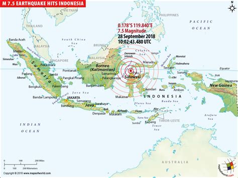 earthquake in indonesia map