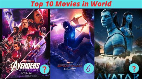 Top 10 Highest Grossing Movies Of All Time Worldwide Top Highest
