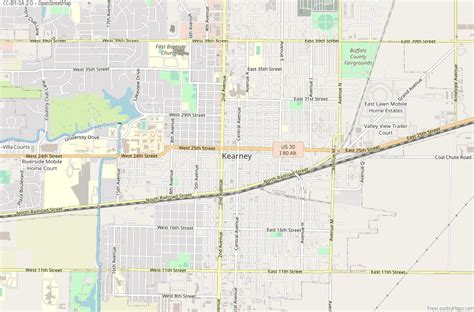Kearney Map United States Latitude And Longitude Free Maps