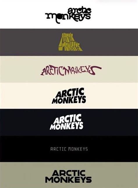 All Arctic Monkeys Logos Through Albums In 2022 Arctic Monkeys