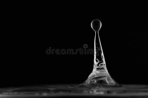 Water Splash Isolated Water Drop Hit The Surface Water Droplet