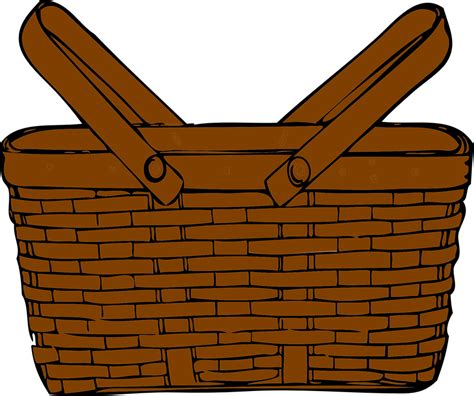Picnic food cartoon illustration, picnic family png. Basket Picnic Brown · Free vector graphic on Pixabay