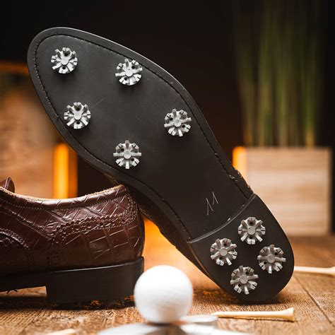 Caporicci Alligator Golf Shoes Brown