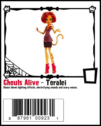 Ghouls Alive Toralei Monster High Monster High Dolls Monster High