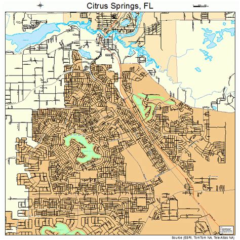 Road Map Of Citrus County Florida Maps Of Florida