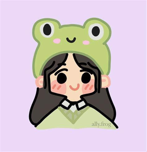 Frog Hat Profile Pic In 2021 Cute Doodles Cute Cartoon Wallpapers