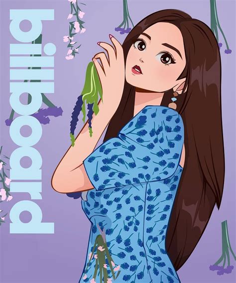 < lisa from blackpink digital drawing anime version. BLACKPINK JISOO (Billboard Magazine) . . please visit my ...