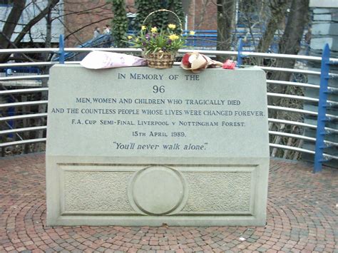 We are talking about liverpool here. ShahRay: Hillsborough Disaster