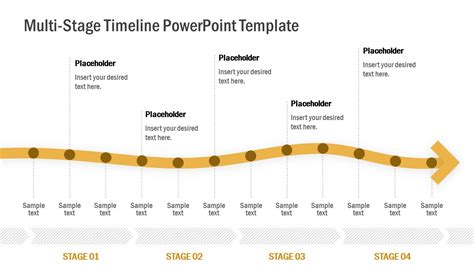Multi Stage Timeline Powerpoint Template Slidemodel