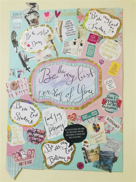Great Idea For Motivation For The New Year Visionboard Motivation