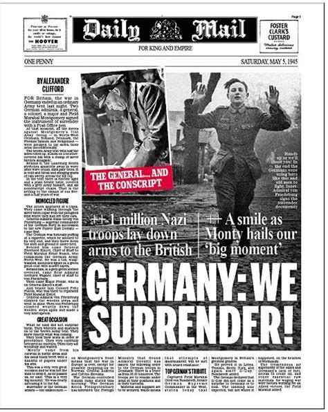 Germany Surrenders One Million Nazi Troops Lay Down Arms To The