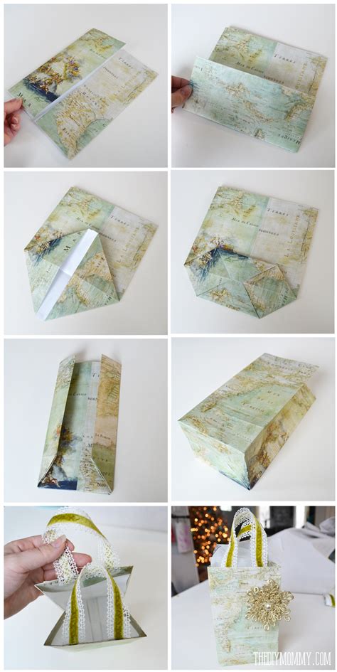 I love giving gifts in gift bags during the holiday season, but they can get expensive. DIY Vintage Map Christmas Gift Wrap and Gift Bags