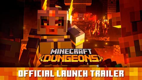 Minecraft Dungeons Release Trailer Youtube
