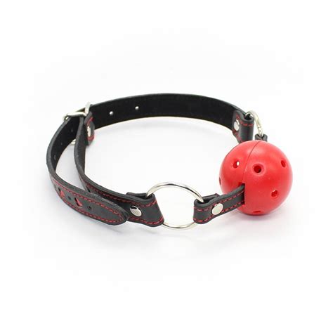Breathable Ball Gag With Heart Pattern Bondage Gags Oral Fixation Gag