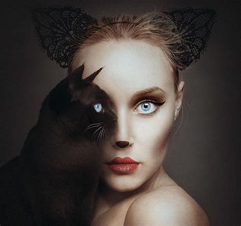 Surreal Self Portraits Replace One Eye With An Animals Eye