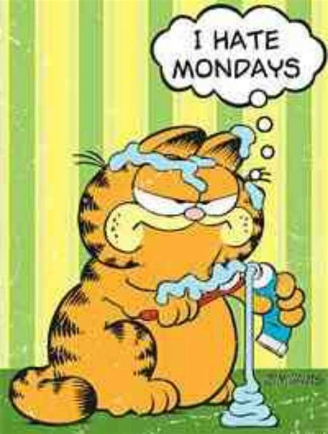 Garfield Hatting On Mondays Garfield Cartoon Garfield Comics